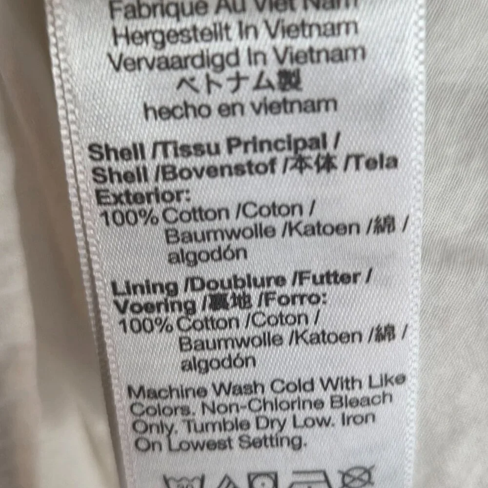 Madewell Suzette Seamed Bodice Tiered Midi Dress Button Front White Sz 6 - Picture 9 of 10